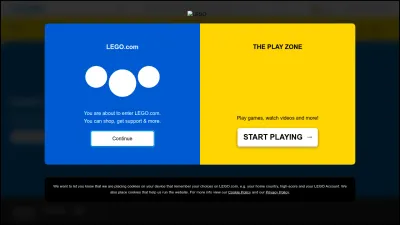 Screenshot preview of lego.com