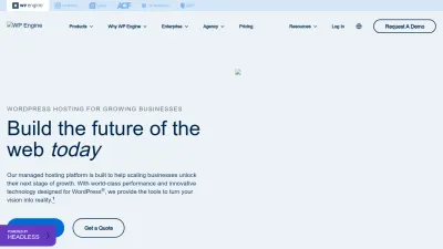 Screenshot preview of wpengine.com