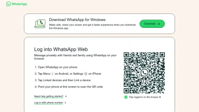 Screenshot preview of web.whatsapp.com