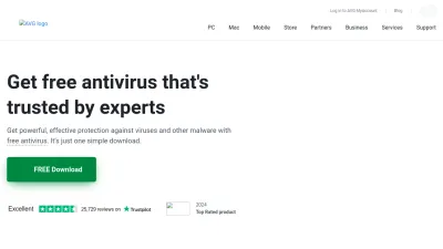 Screenshot of Avg.com