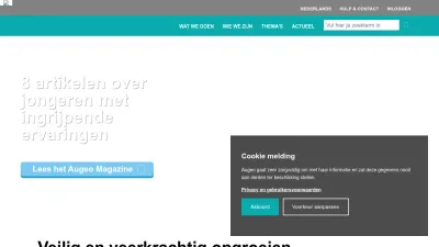 Screenshot preview of augeo.nl