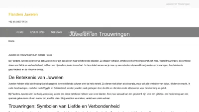 Screenshot preview of flandersjuwelen.be