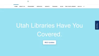 Screenshot of Library.utah.gov