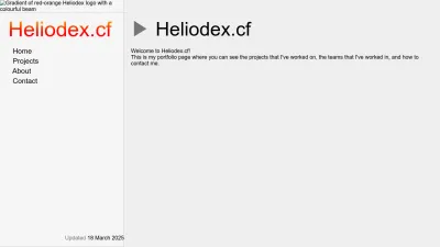 Screenshot preview of heliodex.cf