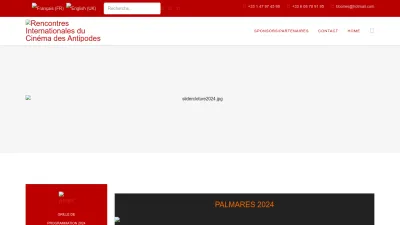 Screenshot preview of festivaldesantipodes.com