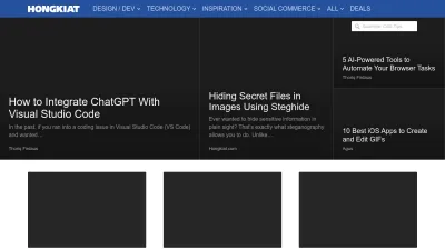 Screenshot preview of hongkiat.com