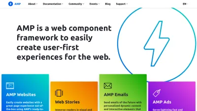 Screenshot preview of amp.dev