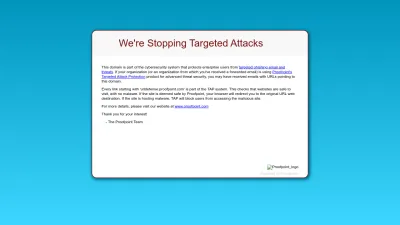 Screenshot of Urldefense.com