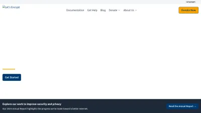 Screenshot of Letsencrypt.org