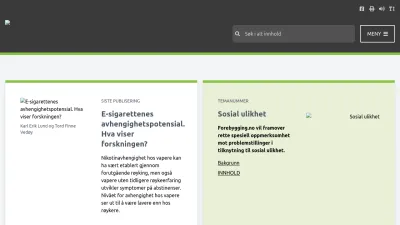 Screenshot preview of forebygging.no