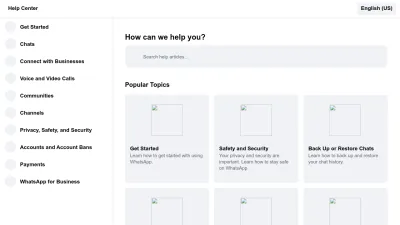 Screenshot preview of faq.whatsapp.com