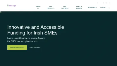 Screenshot preview of sbci.gov.ie