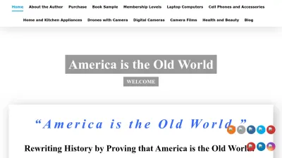 Screenshot of Americaistheoldworld.com