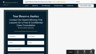 Screenshot preview of spanglaw.com