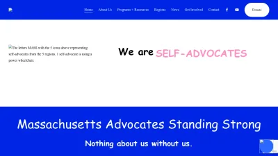 Screenshot preview of wearemass.org