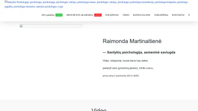 Screenshot preview of martinaitiene.lt