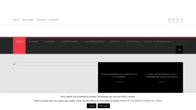 Screenshot preview of waterpolopontevedra.com