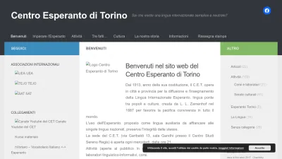 Screenshot of Esperanto.torino.it