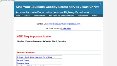 Screenshot preview of kissyourillusionsgoodbye.com