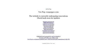 Screenshot of Voxpopgov.com