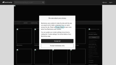 Screenshot of Synthamesk.bandcamp.com