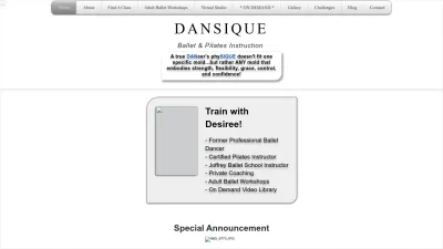 Screenshot of Dansique.com