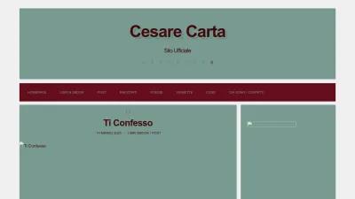 Screenshot preview of cesarecarta.it