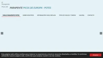 Screenshot preview of vueloparapentepotes.com