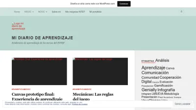 Screenshot of Diarioaprendizajepilar.wordpress.com