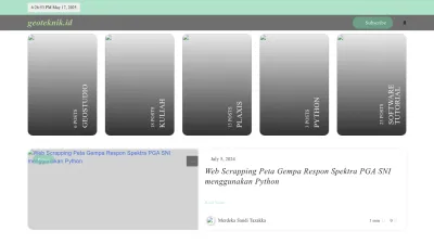 Screenshot of Geoteknik.id