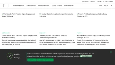 Screenshot of Gallup.com