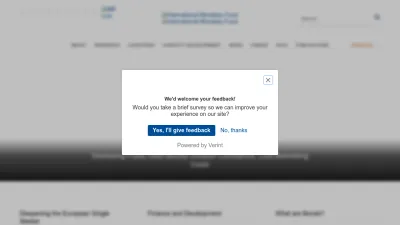 Screenshot preview of imf.org