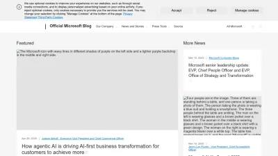 Screenshot of Blogs.microsoft.com