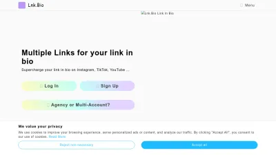 Screenshot of Lnk.bio