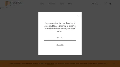 Screenshot preview of press.princeton.edu