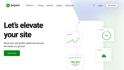 Screenshot preview of jetpack.com
