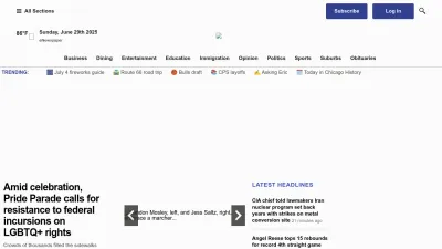 Screenshot preview of chicagotribune.com