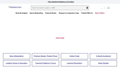 Screenshot preview of routledge.com