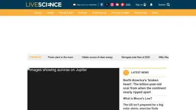 Screenshot of Livescience.com