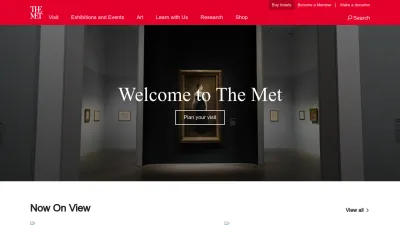 Screenshot of Metmuseum.org