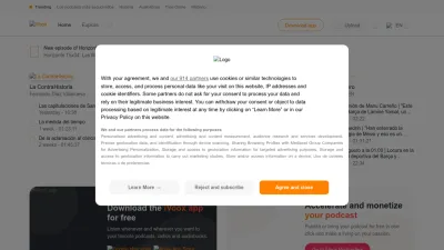Screenshot of Ivoox.com
