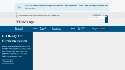 Screenshot of Fema.gov