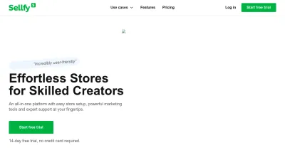 Screenshot preview of sellfy.com