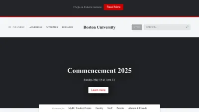 Screenshot of Bu.edu