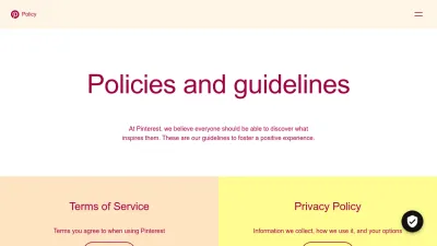 Screenshot preview of policy.pinterest.com