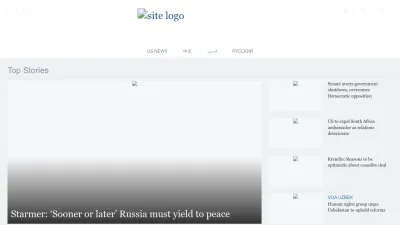 Screenshot preview of voanews.com