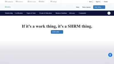 Screenshot preview of shrm.org