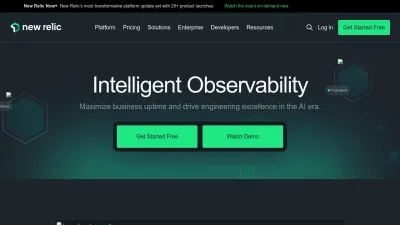 Screenshot of Newrelic.com