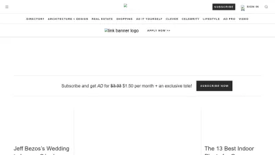 Screenshot preview of architecturaldigest.com