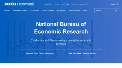 Screenshot preview of nber.org